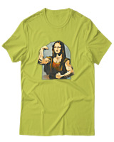 T-Shirt Αντρικό - Mona Lisa Muscles - Color Thumbnail Λαχανί