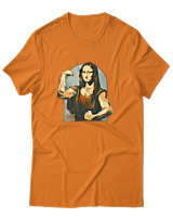 T-Shirt Αντρικό - Mona Lisa Muscles - Color Thumbnail Πορτοκαλί