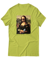 T-Shirt Αντρικό - Mona Lisa Party - Color Thumbnail Λαχανί