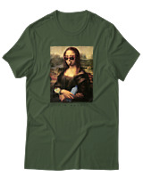 T-Shirt Αντρικό - Mona Lisa Party - Color Thumbnail Κυπαρισσί