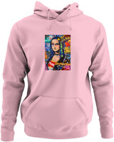Φούτερ με κουκούλα - Mona Lisa Pop Art - Color Thumbnail Pink