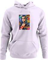Φούτερ με κουκούλα - Mona Lisa Pop Art - Color Thumbnail Lilac