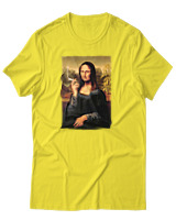 T-Shirt Αντρικό - Mona Lisa Smoke - Color Thumbnail Κίτρινο