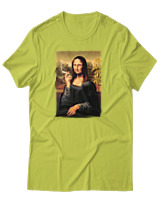 T-Shirt Αντρικό - Mona Lisa Smoke - Color Thumbnail Λαχανί