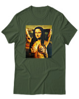 T-Shirt Αντρικό - Mona Lisa Topless - Color Thumbnail Κυπαρισσί