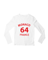 Μακρυμάνικο Μακό - Monaco France - Color Thumbnail 'Ασπρο
