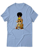 T-Shirt Αντρικό - Money - Color Thumbnail Γαλάζιο