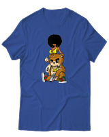 T-Shirt Αντρικό - Money - Color Thumbnail Μπλε Ρουά