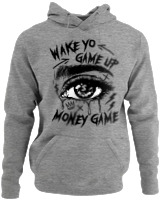 Φούτερ με κουκούλα - Money Game - Color Thumbnail Γκρι Μελανζέ