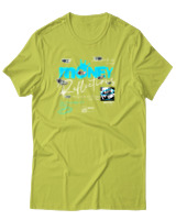 T-Shirt Αντρικό - Money Reflections - Color Thumbnail Λαχανί