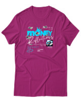 T-Shirt Αντρικό - Money Reflections - Color Thumbnail Φουξια