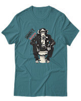 T-Shirt Αντρικό - Monkey Business - Color Thumbnail Μπλε Πράσινο