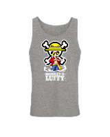 Αμάνικο Μπλουζάκι Αντρικό - Monkey D Luffy - Color Thumbnail Γκρί Μελανζέ