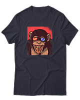 T-Shirt Αντρικό - Monkey Glasses - Color Thumbnail Σκούρο Μπλε