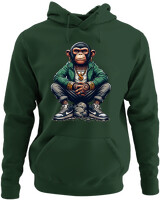 Φούτερ με κουκούλα - Monkey Rapper - Color Thumbnail Κυπαρισσί