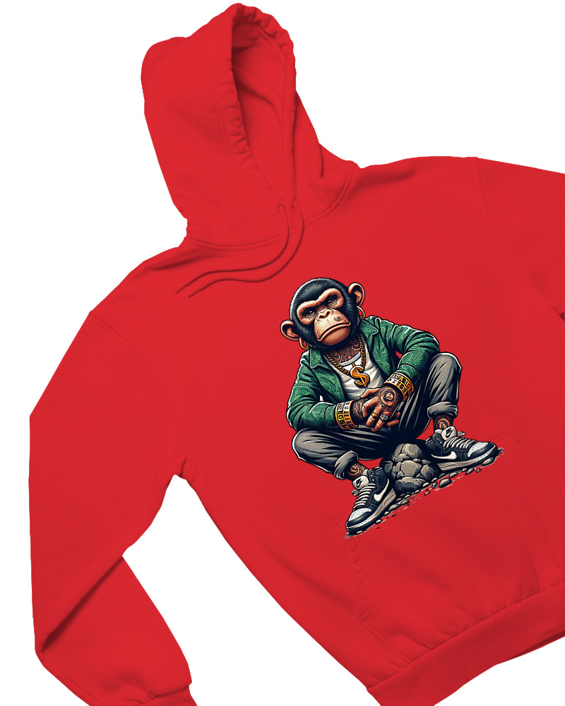 Φούτερ με κουκούλα - Monkey Rapper - Image 1