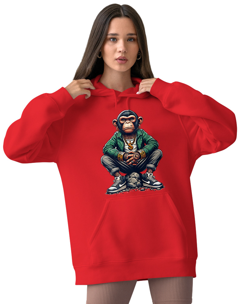 Φούτερ με κουκούλα - Monkey Rapper - Image 2