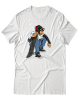 T-Shirt Αντρικό - Monkey Skate - Color Thumbnail Άσπρο