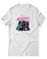 T-Shirt Αντρικό - Monkey Wall Brick - Color Thumbnail Άσπρο
