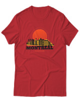T-Shirt Αντρικό - Montreal - Color Thumbnail Κόκκινο