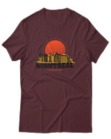 T-Shirt Αντρικό - Montreal - Color Thumbnail Μπορντό