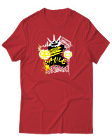 T-Shirt Αντρικό - Mood Smile - Color Thumbnail Κόκκινο