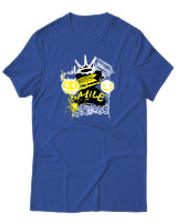 T-Shirt Αντρικό - Mood Smile - Color Thumbnail Μπλε Ρουά