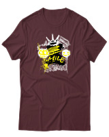 T-Shirt Αντρικό - Mood Smile - Color Thumbnail Μπορντό