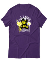 T-Shirt Αντρικό - Mood Smile - Color Thumbnail Σκούρο Μωβ