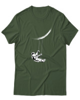 T-Shirt Αντρικό - Moon Astronaut - Color Thumbnail Κυπαρισσί