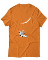 T-Shirt Αντρικό - Moon Astronaut - Color Thumbnail Πορτοκαλί