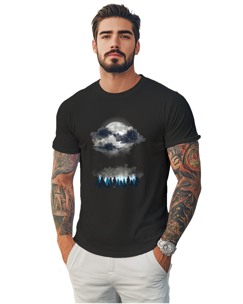 T-Shirt Αντρικό - Moon Forest - Image 1