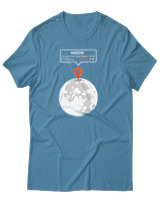 T-Shirt Αντρικό - Moon Reviews - Color Thumbnail Τιρκουάζ