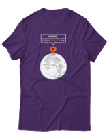 T-Shirt Αντρικό - Moon Reviews - Color Thumbnail Σκούρο Μωβ