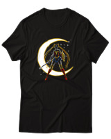 T-Shirt Αντρικό - Moon Warrior - Color Thumbnail Μαύρο