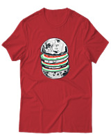 T-Shirt Αντρικό - Moon Watermelon - Color Thumbnail Κόκκινο