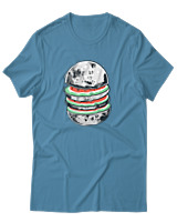 T-Shirt Αντρικό - Moon Watermelon - Color Thumbnail Τιρκουάζ