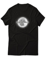 T-Shirt Αντρικό - Moonchild - Color Thumbnail Μαύρο