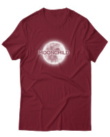 T-Shirt Αντρικό - Moonchild - Color Thumbnail Σκούρο Κόκκινο
