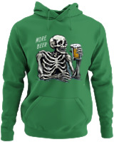 Φούτερ με κουκούλα - More Beer - Color Thumbnail Kelly Green