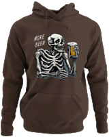 Φούτερ με κουκούλα - More Beer - Color Thumbnail Καφέ