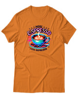 T-Shirt Αντρικό - More Espresso Less Depresso - Color Thumbnail Πορτοκαλί