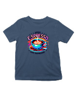 T-Shirt  Παιδικό - More Espresso Less Depresso - Color Thumbnail Σκούρο Μπλε