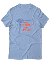 T-Shirt Unisex - More Spaghetti Less Upsetti - Color Thumbnail Γαλάζιο