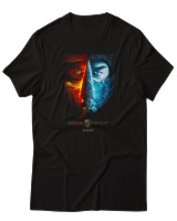 T-Shirt Αντρικό - Mortal Kombat Vs Sub Zero - Color Thumbnail Μαύρο