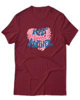 T-Shirt  Γυναικείο - Most Loved Mother - Color Thumbnail Σκούρο Κόκκινο