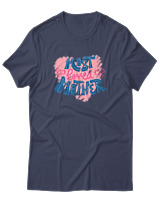 T-Shirt  Γυναικείο - Most Loved Mother - Color Thumbnail Μπλέ Γκρί
