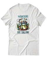 T-Shirt Αντρικό - Mountains Are Calling Bag - Color Thumbnail Άσπρο