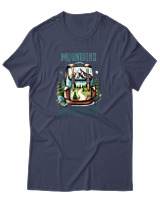 T-Shirt Αντρικό - Mountains Are Calling Bag - Color Thumbnail Μπλε Γκρι