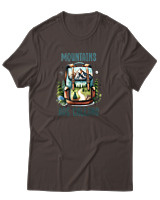 T-Shirt Αντρικό - Mountains Are Calling Bag - Color Thumbnail Καφέ